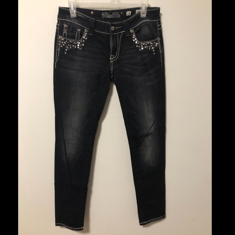 Black Miss Me Skinny Jeans